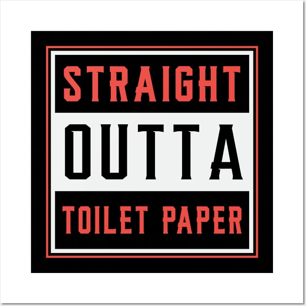 Toilet Paper Prepper Survival Bog Paper Gift Wall Art by T-Shirt.CONCEPTS